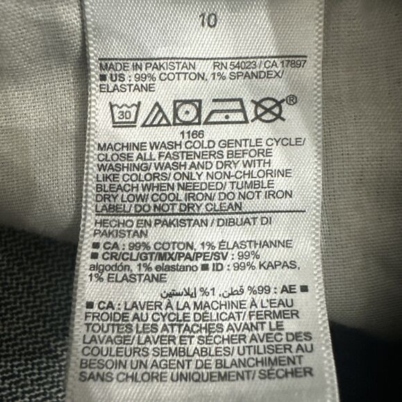 Old Navy OG Straight Jeans Size 10 High Rise Blue Ripped Ankle Smooth Pockets - Picture 10 of 10